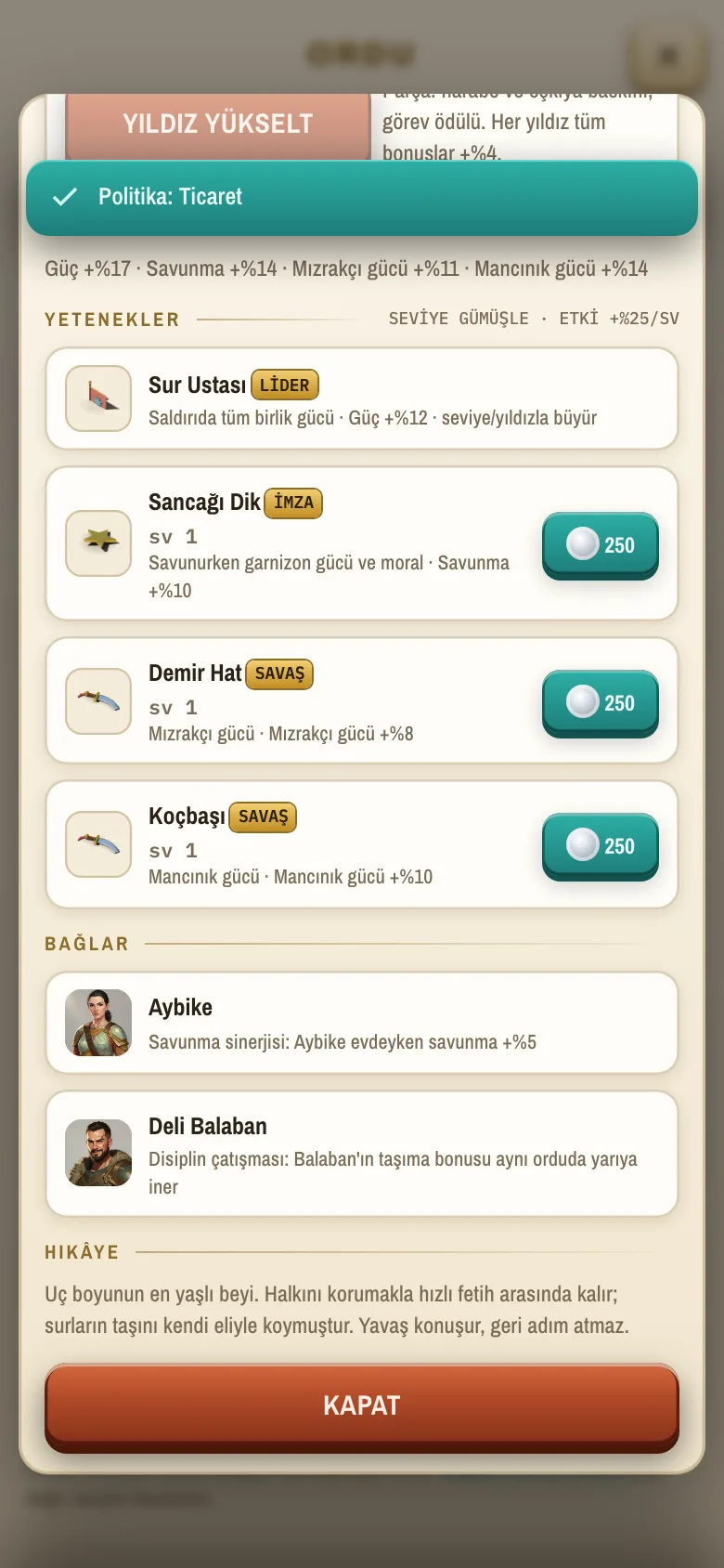 Komutan detayı
